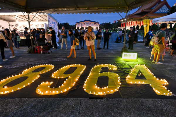 【写真特集】「天安門事件35周年」追悼すれば香港では逮捕　台湾で過去最多6千人以上が集会に参加
