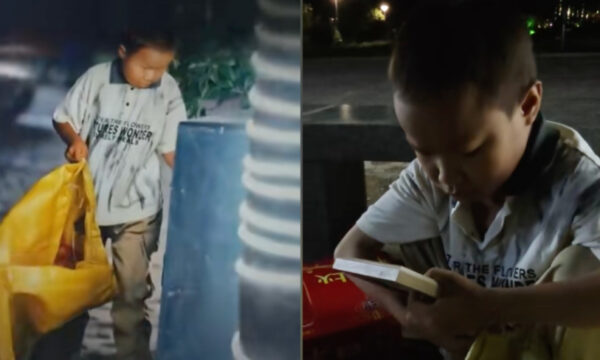 【動画あり】中国で深夜にゴミ拾いする尿毒症の少年13歳